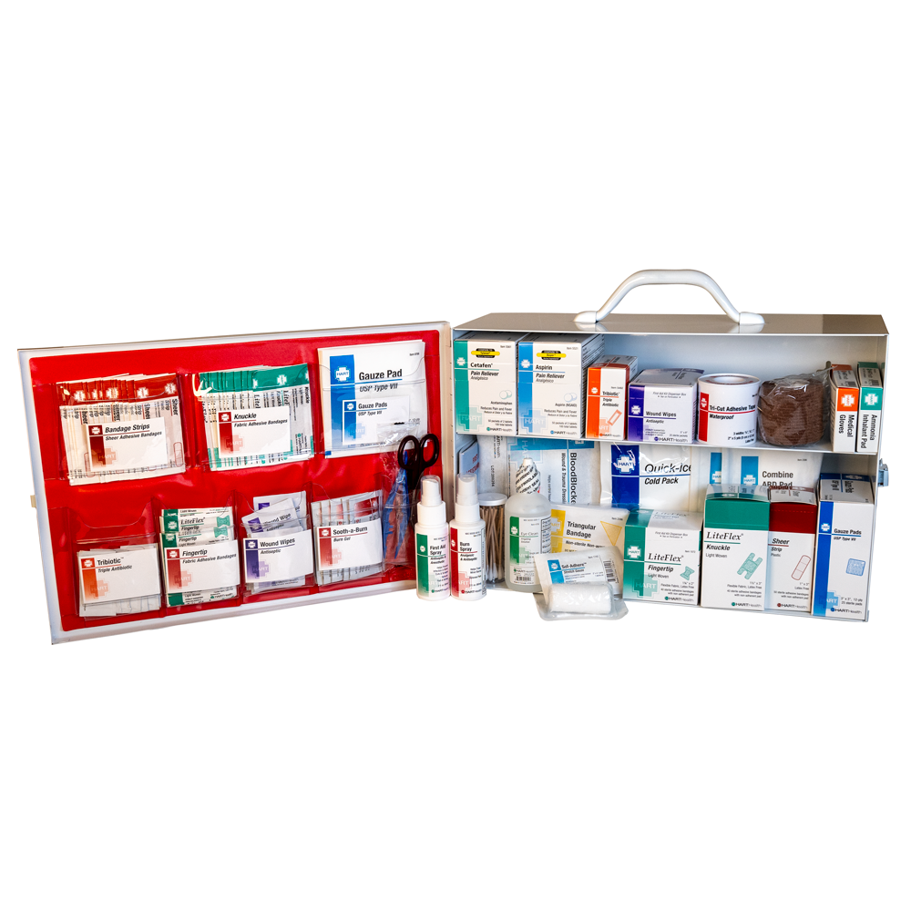 First Aid Station, HART, 2 shelf, stocked