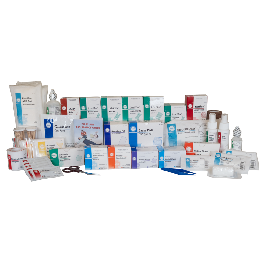 4 or 5 Shelf First Aid Station Refill, HART, without medications