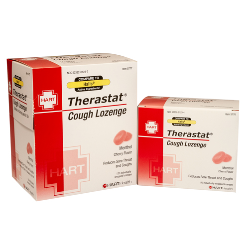 Therastat, cherry cough lozenges, HART industrial pack