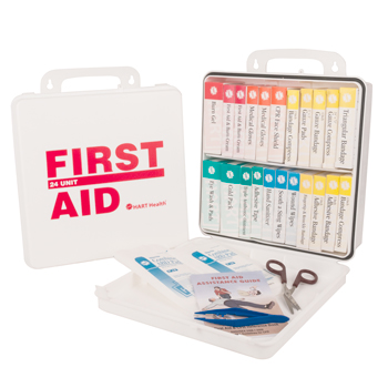 24 Unit First Aid Kit, ANSI 2021 Class A, HART, poly