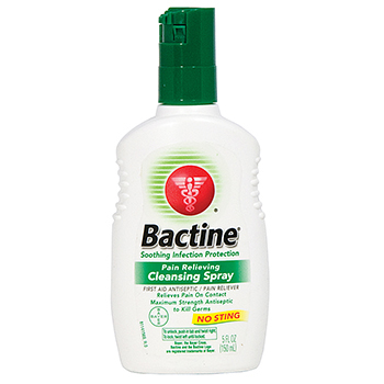 Bactine, first aid antiseptic/pain reliever spray, 5 oz bottle