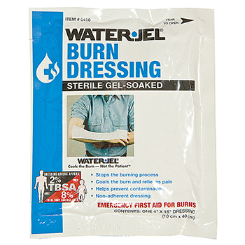 Water-Jel Burn Dressing, sterile, 4" x 16"