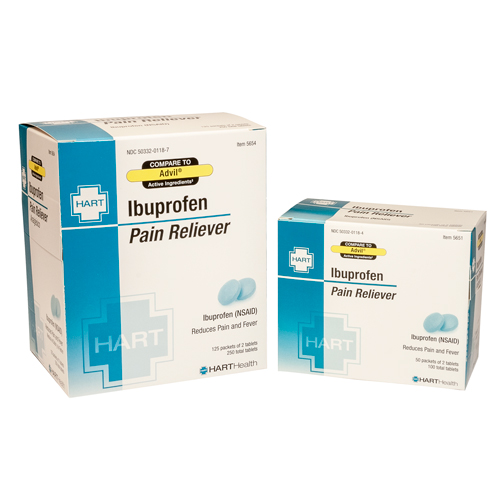Ibuprofen, pain reliever, HART Industrial Pack