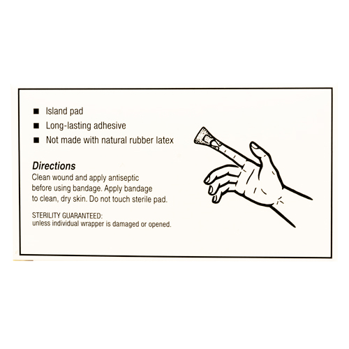 Adhesive Bandage, HART LiteFlex, Fingertip, 10/unit