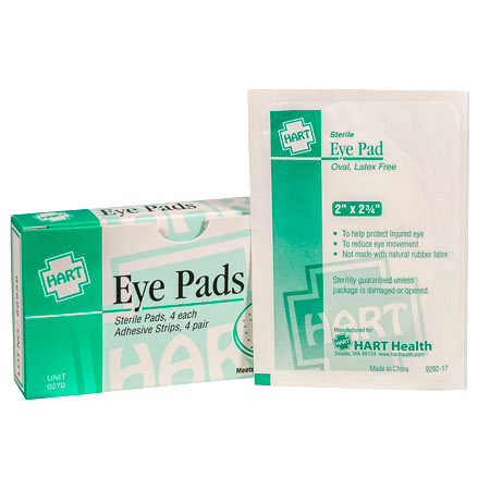 Eye Pads, HART, oval, 4 per unit