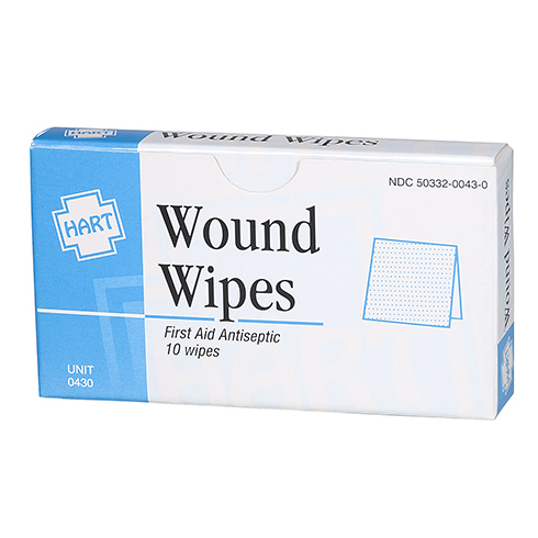 Wound Wipes, HART, 10/unit