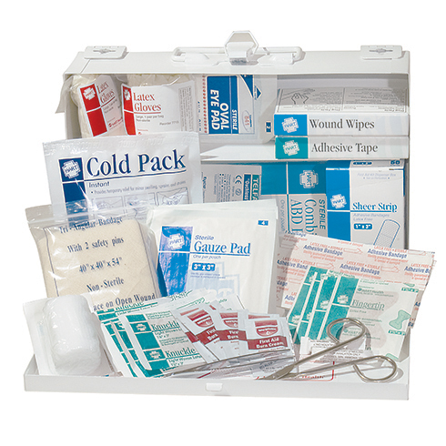 #25 Bulk First Aid Kit, OSHA, HART, metal