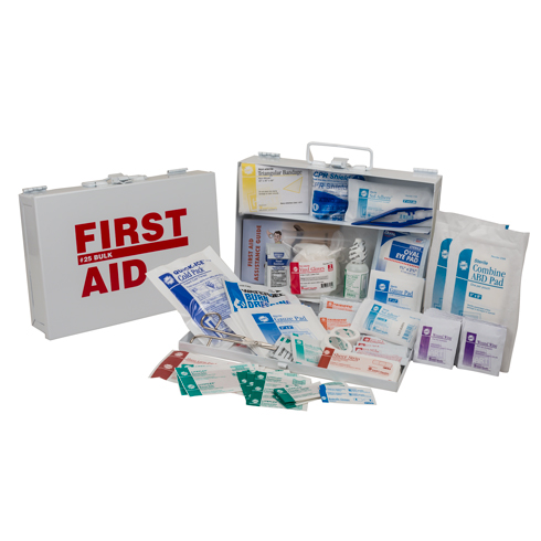 #25 Bulk First Aid Kit, ANSI Class A, HART, metal