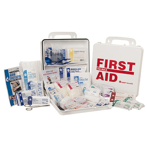 #50 Bulk First Aid Kit, ANSI Class A, HART, Food Services, poly box