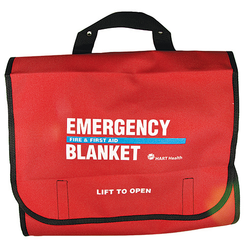 Fire & First Aid Blanket Cover, HART, Red