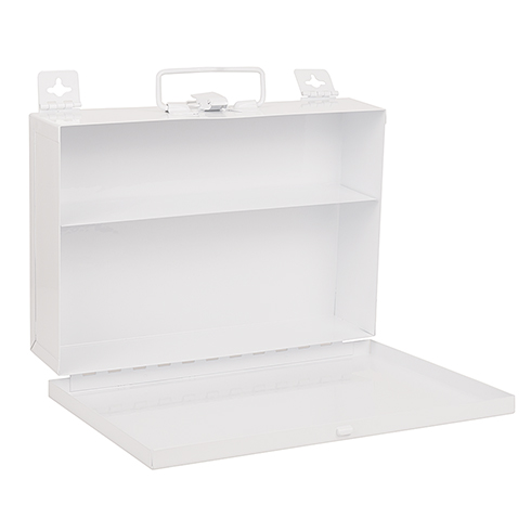 #25 Bulk Kit Metal Box, plain white, empty