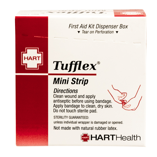 TUFFLEX Mini Strip, HART, heavy woven elastic cloth, 5/8" x 1-1/2", 50 per box
