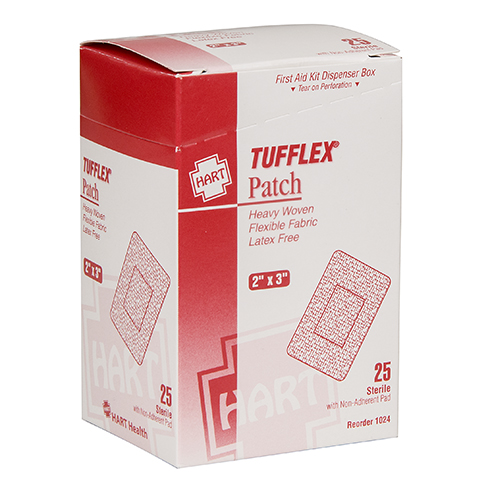 TUFFLEX Patch, HART, heavy woven elastic cloth, 2' x 3', 25 per box