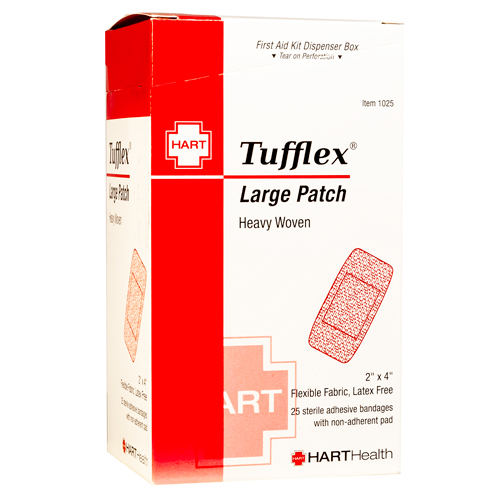 TUFFLEX Large Patch, HART, heavy woven elastic cloth, 2' x 4', 25 per box