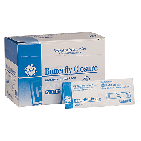 Butterfly Closures, HART, medium, 100/box