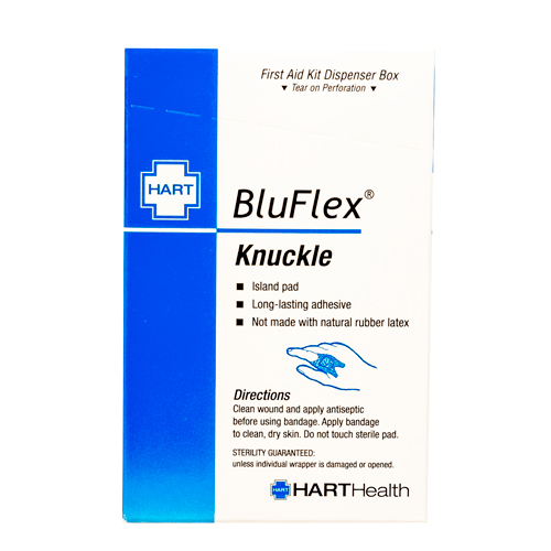 BLUFLEX Knuckle, HART, blue bandages, 40 per box