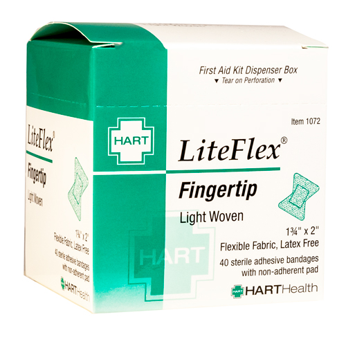 LITEFLEX Fingertip, HART, elastic cloth, 40 per box