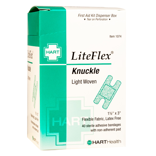 LiteFlex Knuckle, HART, elastic cloth, 40 per box