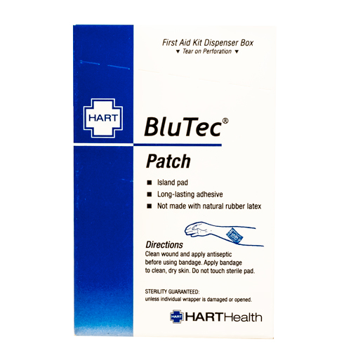 BLUTEC Patch, HART, blue, metal detectable, 25 per box
