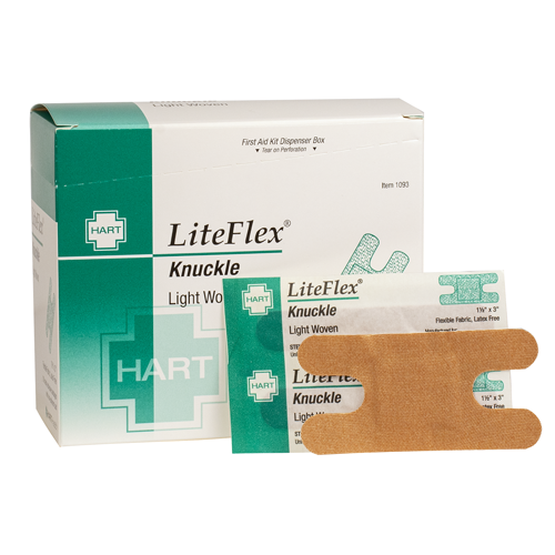 LiteFlex Knuckle, HART, elastic cloth, 100 per box