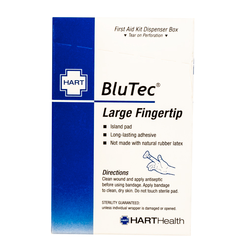 BLUTEC Large Fingertip, HART, blue, metal detectable, 25 per box