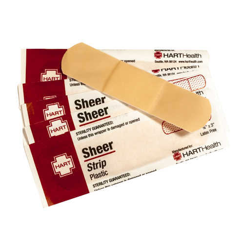 Sheer Strip, HART, adhesive bandage, 3/4' x 3', 1000 per case