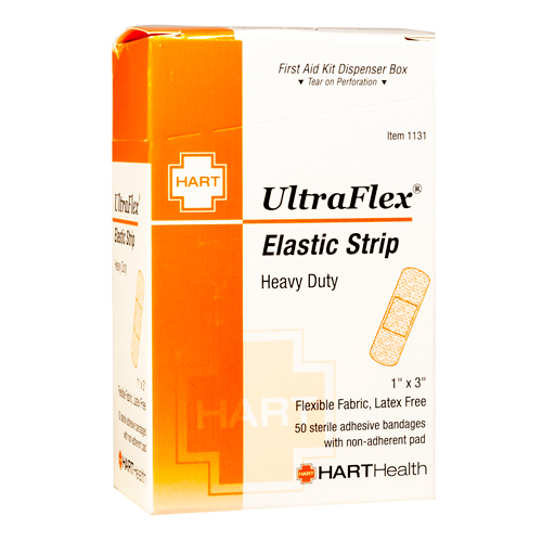 ULTRAFLEX Elastic Strip, HART, heavy woven elastic cloth, 50 per box