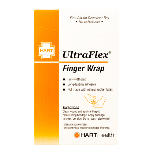 ULTRAFLEX Finger Wrap, HART, heavy woven elastic cloth, 25 per box