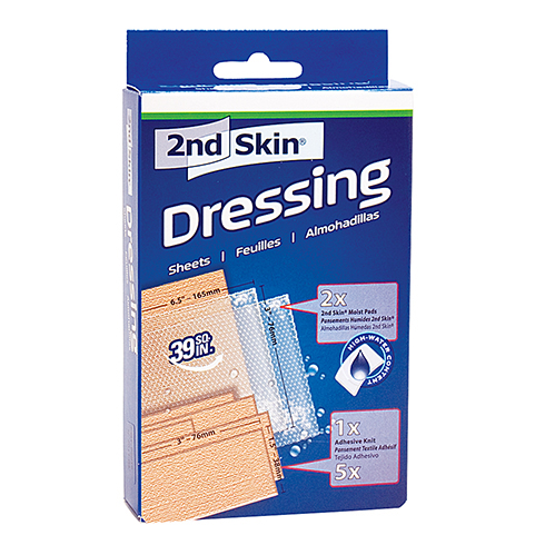 2nd Skin Dressing, Spenco, non-sterile, 3' x 6.5', 2 per package