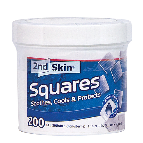 2nd Skin Squares, Spenco. non-sterile, 1' x 1', 200 per jar