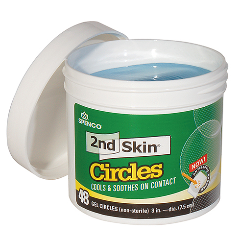 2nd Skin Circles, Spenco, non-sterile, 3' diameter, 48 per jar