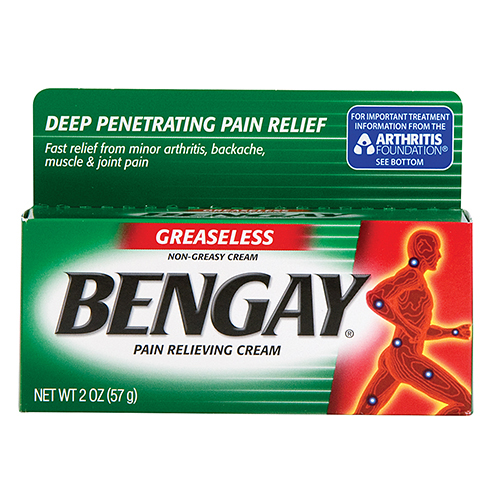 BenGay, greaseless, 2 oz tube