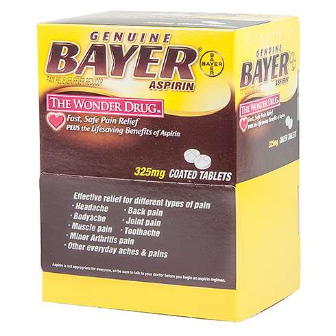 Bayer, Aspirin 325 mg (NSAID), 50/2's box