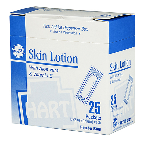 Skin Lotion, HART, moisturizing 1 gm packets, 25 per box