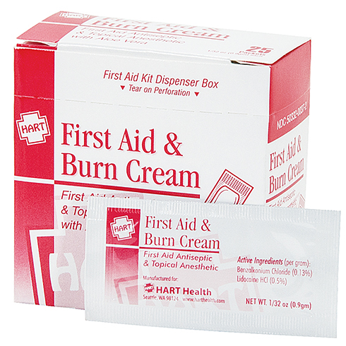 First Aid & Burn Cream, HART, 0.9 gm, 25 per box