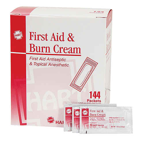First Aid & Burn Cream, HART, 0.9 gm packets, 144 per box