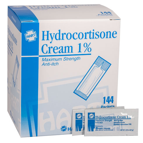 Hydrocortisone Cream 1%, HART, 0.9 gm, 144 per box
