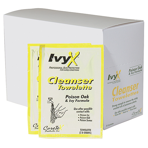 IvyX, cleanser towelette, 25 per box
