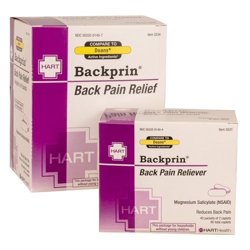 Backprin, Back Pain Relief, HART Industrial Pack