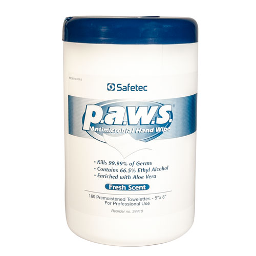 P.A.W.S. Antimicrobial Hand Wipes, canister