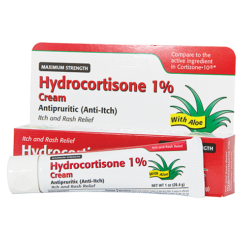 Hydrocortisone Cream 1%, anti-itch, 1 oz tube