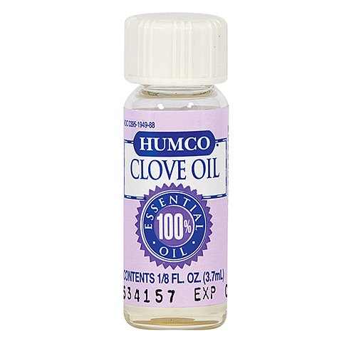 Clove Oil, Humco, temporary toothache relief, 1/8 oz bottle