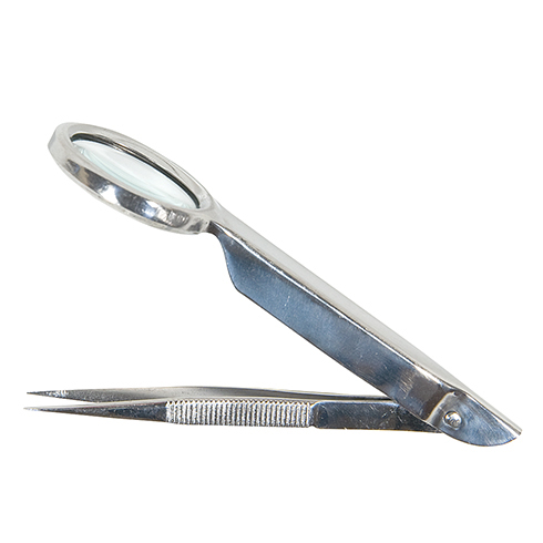 Forcep Splinter With Magnifier, 3.5"