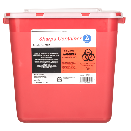 Sharps container, sharps disposal, 2 gallon each
