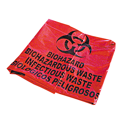 Infectious Waste Bag, biohazard, 30 gallon, 10 per package