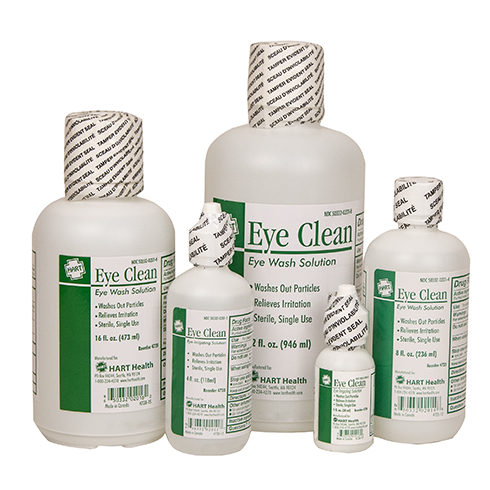 Eye Clean, HART, irrigating solution, sterile, bottles