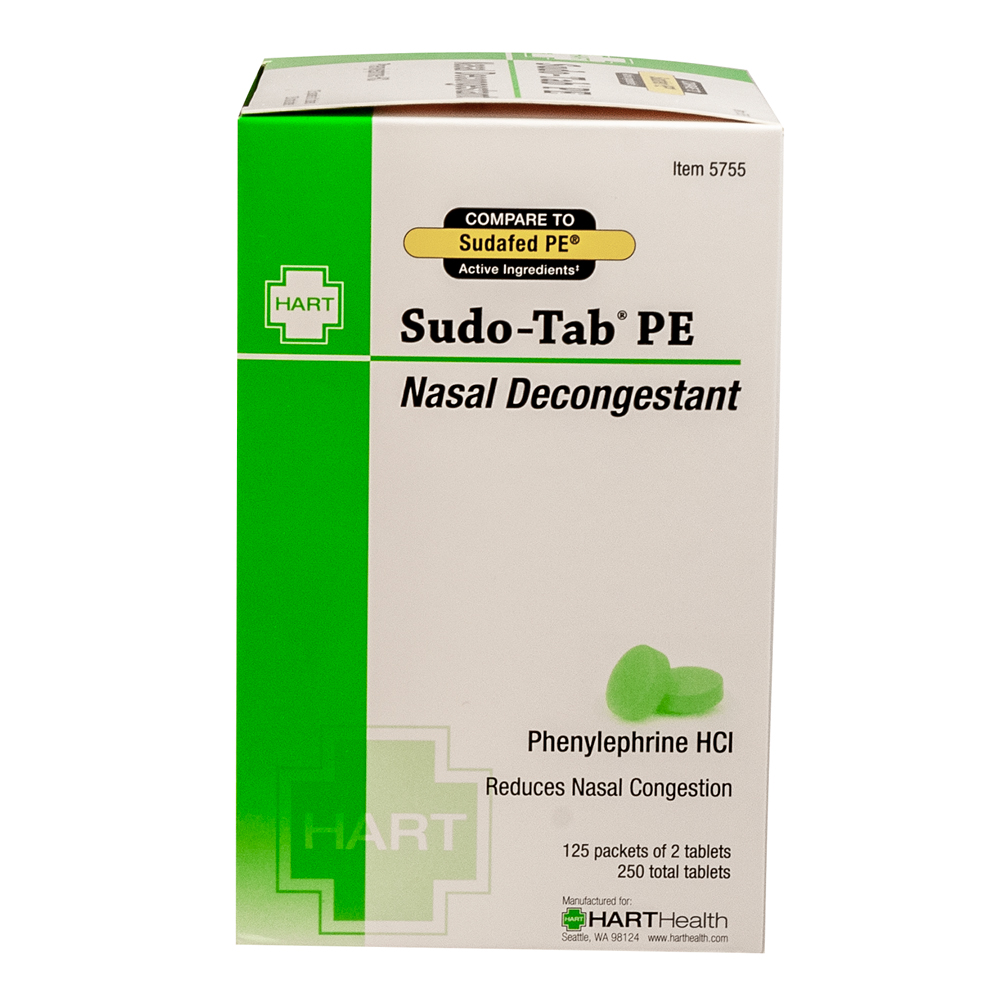Sudo-Tab PE, decongestant, HART industrial pack