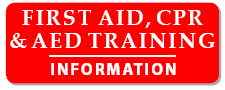 CPR first aid training information button